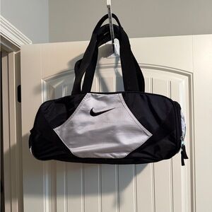 Nike Black and White Gym Bag